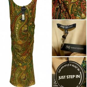 Miraclesuit Suki Shaping Dress in Kashmir - Green, Rust and Gold Tones